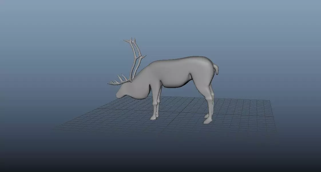 Beautiful deer in 3D for free download Free 3D model