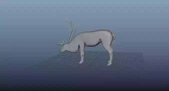 Beautiful deer in 3D for free download
