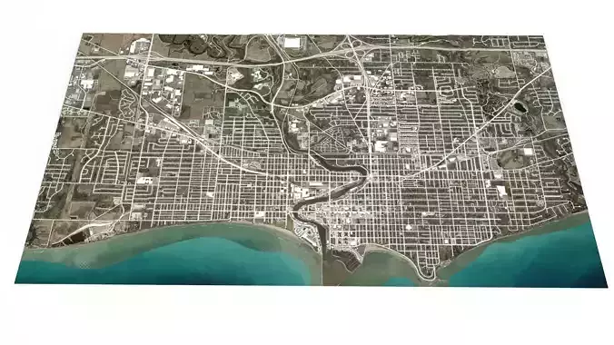 Cityscape  Sheboygan Wisconsin USA