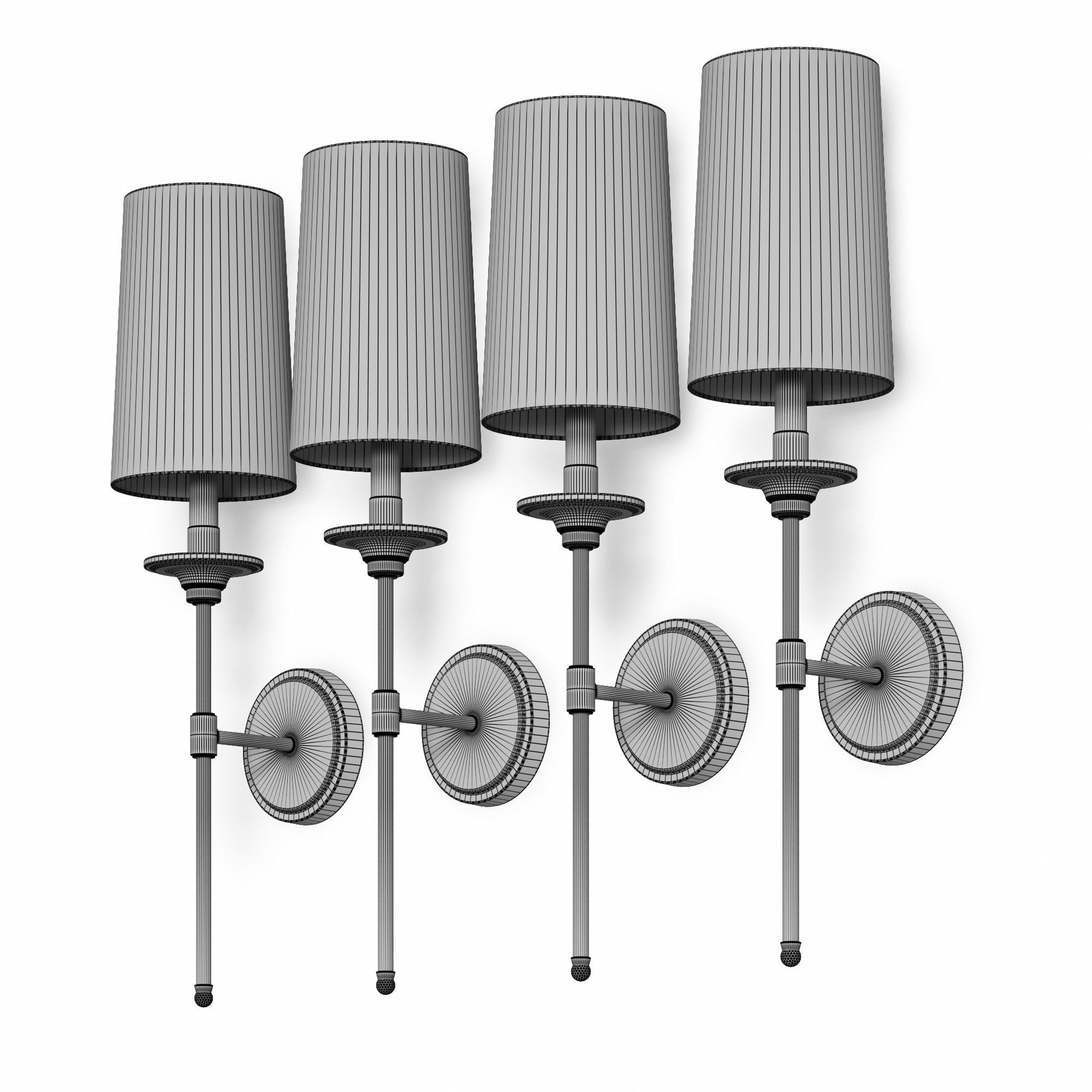 Wall lamp Z-Lite Emily 3033-1S 3D model_5