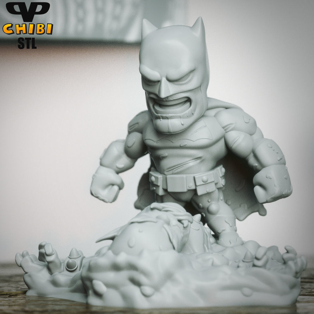 Dark Knight Return Chibi STL for 3D Printing ChibiSTL 3DXM 3D print model_3