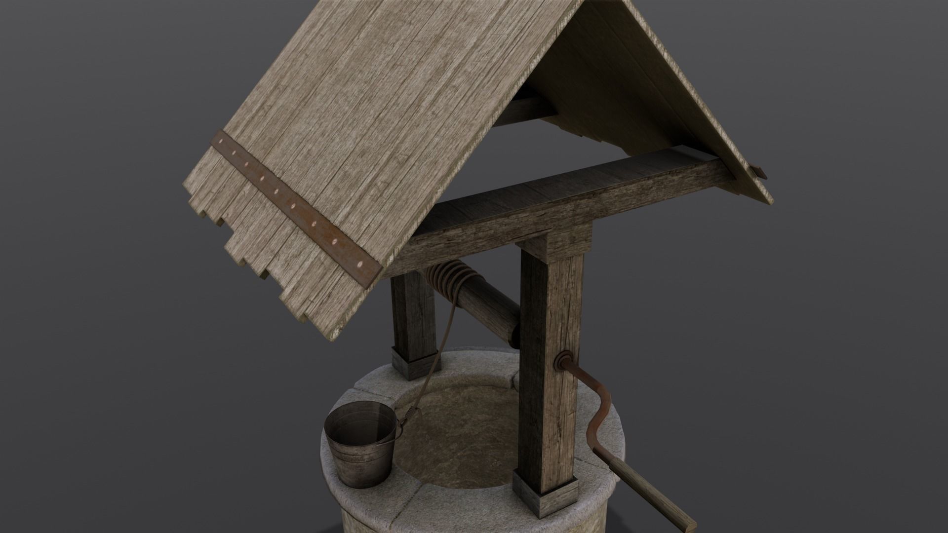 Well 3D Model Low-poly 3D model_10