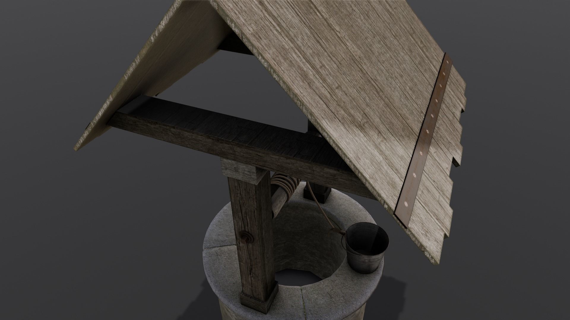 Well 3D Model Low-poly 3D model_12