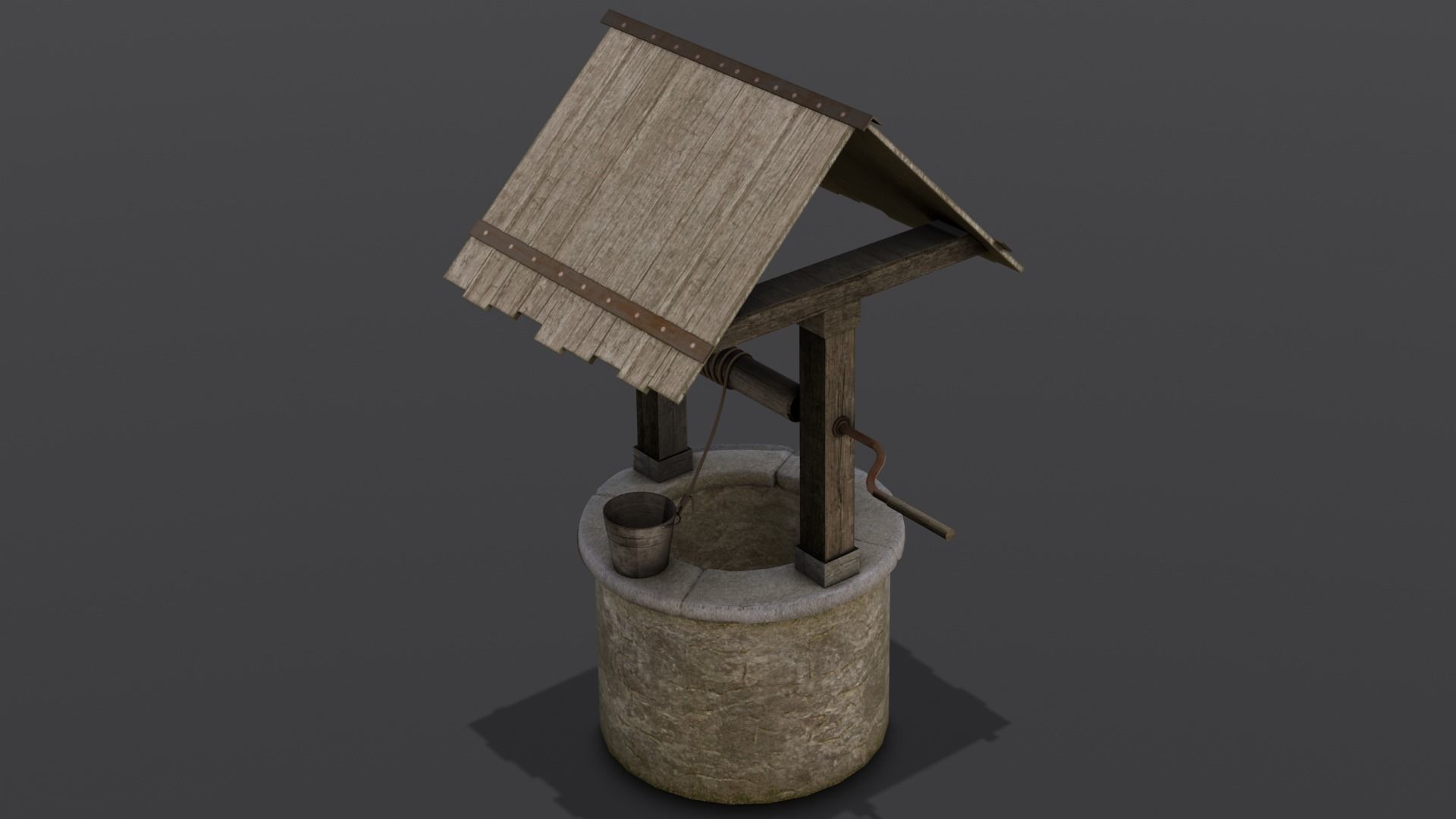 Well 3D Model Low-poly 3D model_4