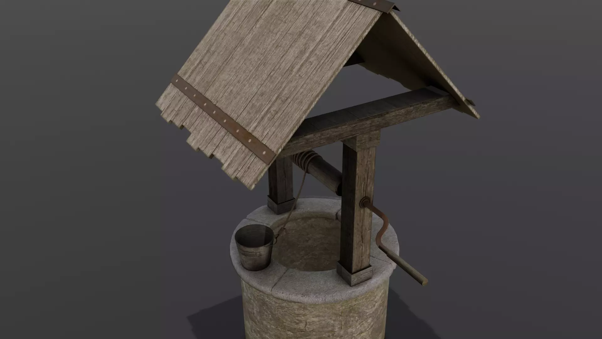 Well 3D Model Low-poly 3D model_0