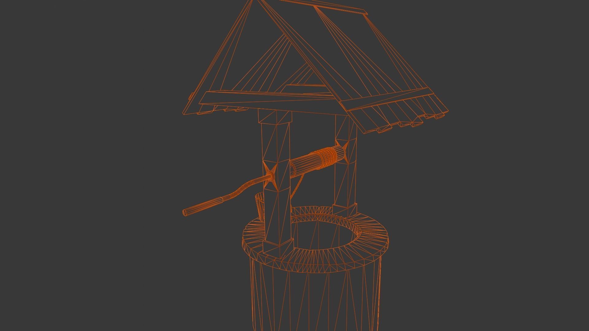 Well 3D Model Low-poly 3D model_9