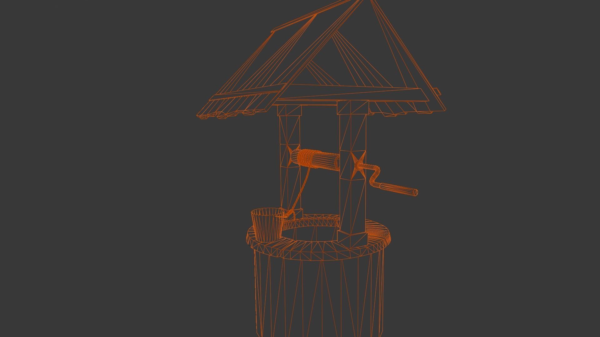 Well 3D Model Low-poly 3D model_8