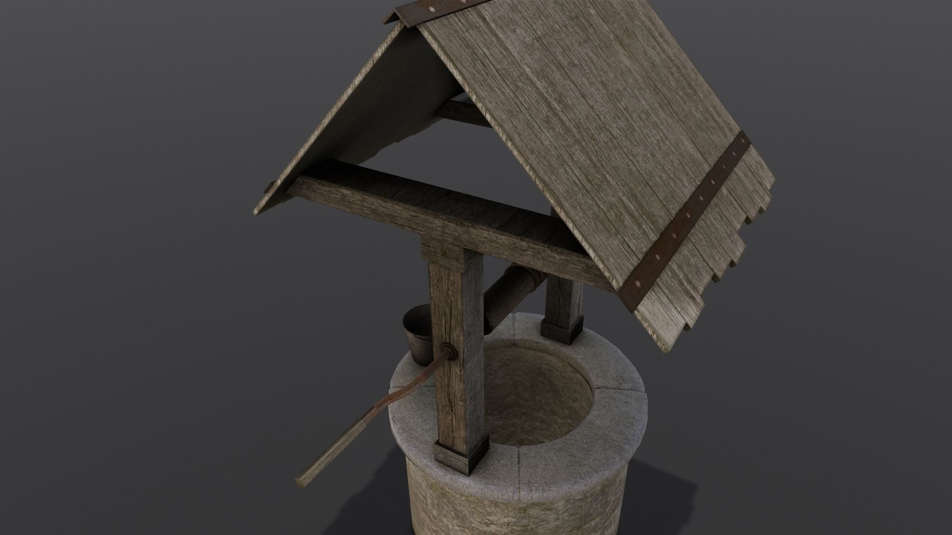 Well 3D Model Low-poly 3D model_17