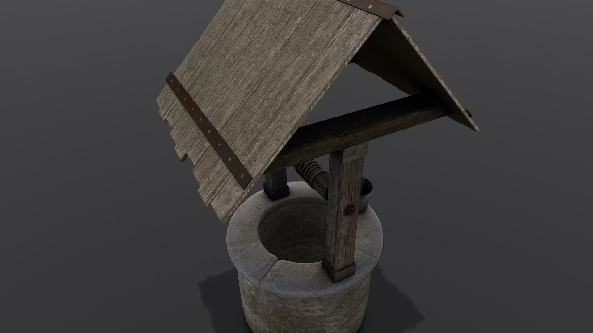 Well 3D Model Low-poly 3D model_16