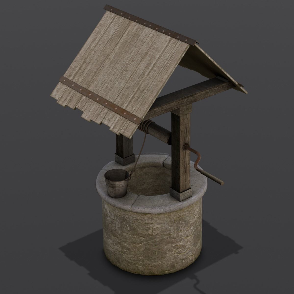 Well 3D Model Low-poly 3D model_5