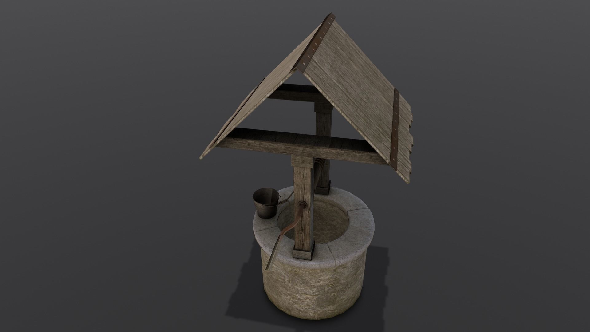 Well 3D Model Low-poly 3D model_2