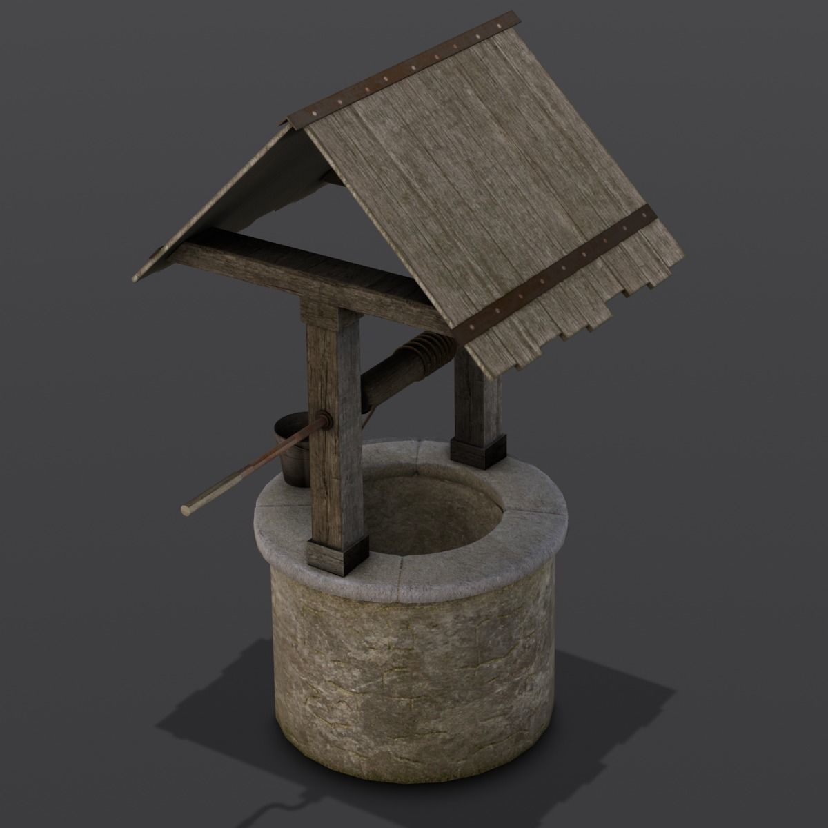 Well 3D Model Low-poly 3D model_6