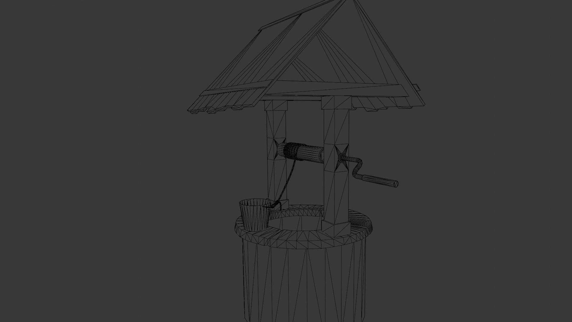 Well 3D Model Low-poly 3D model_7