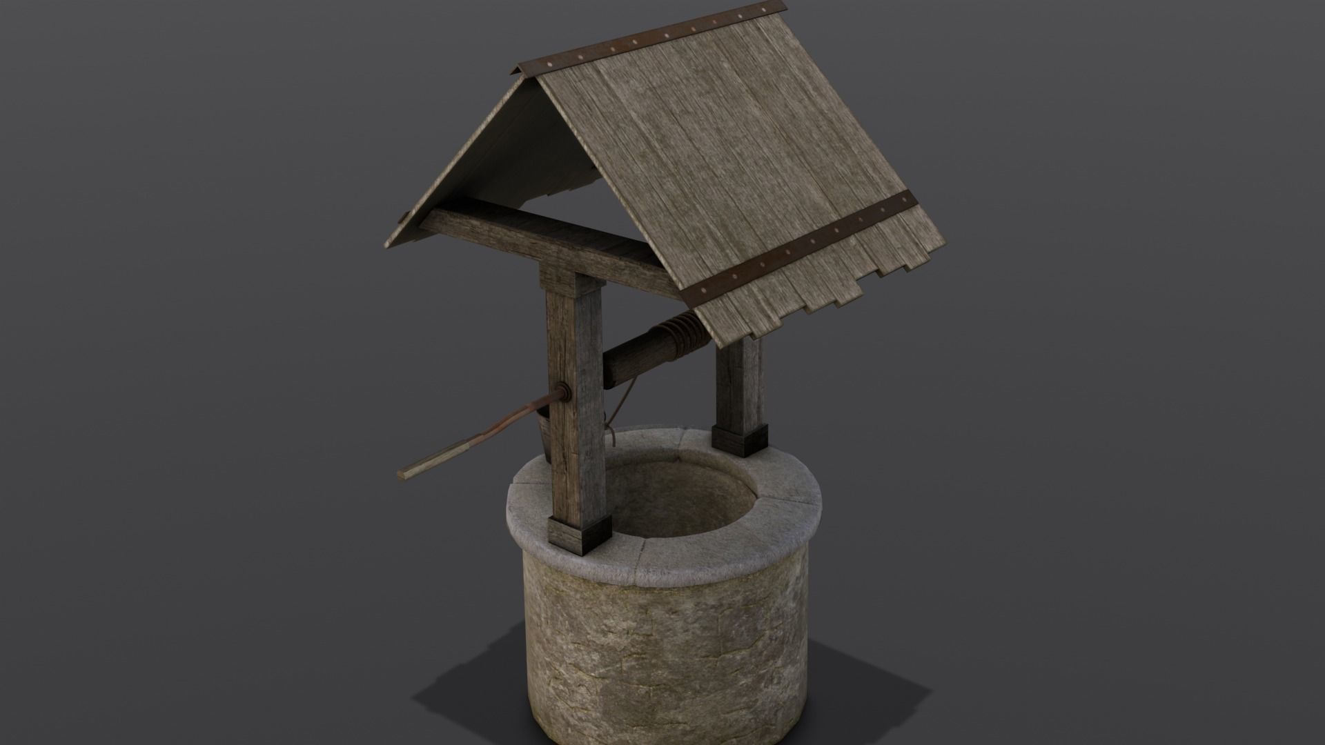 Well 3D Model Low-poly 3D model_3