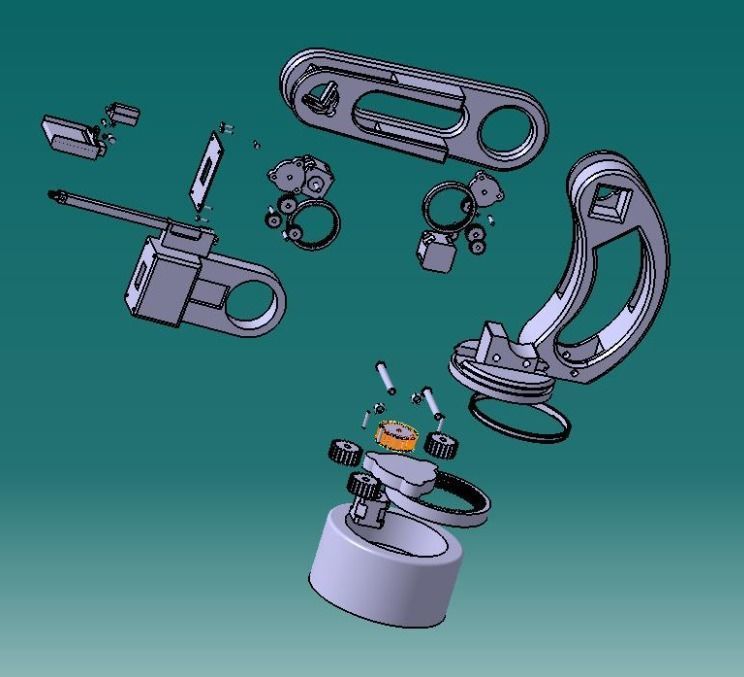 Small robotic hand 3D model_1