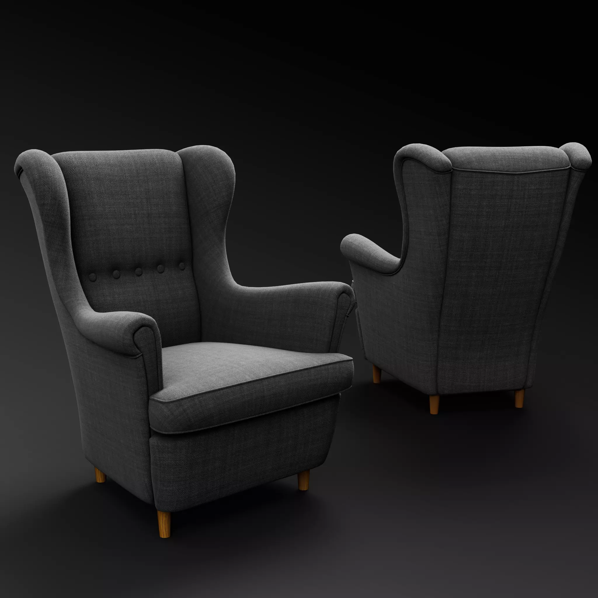 Lounge Chair 3D Model 3D model_0