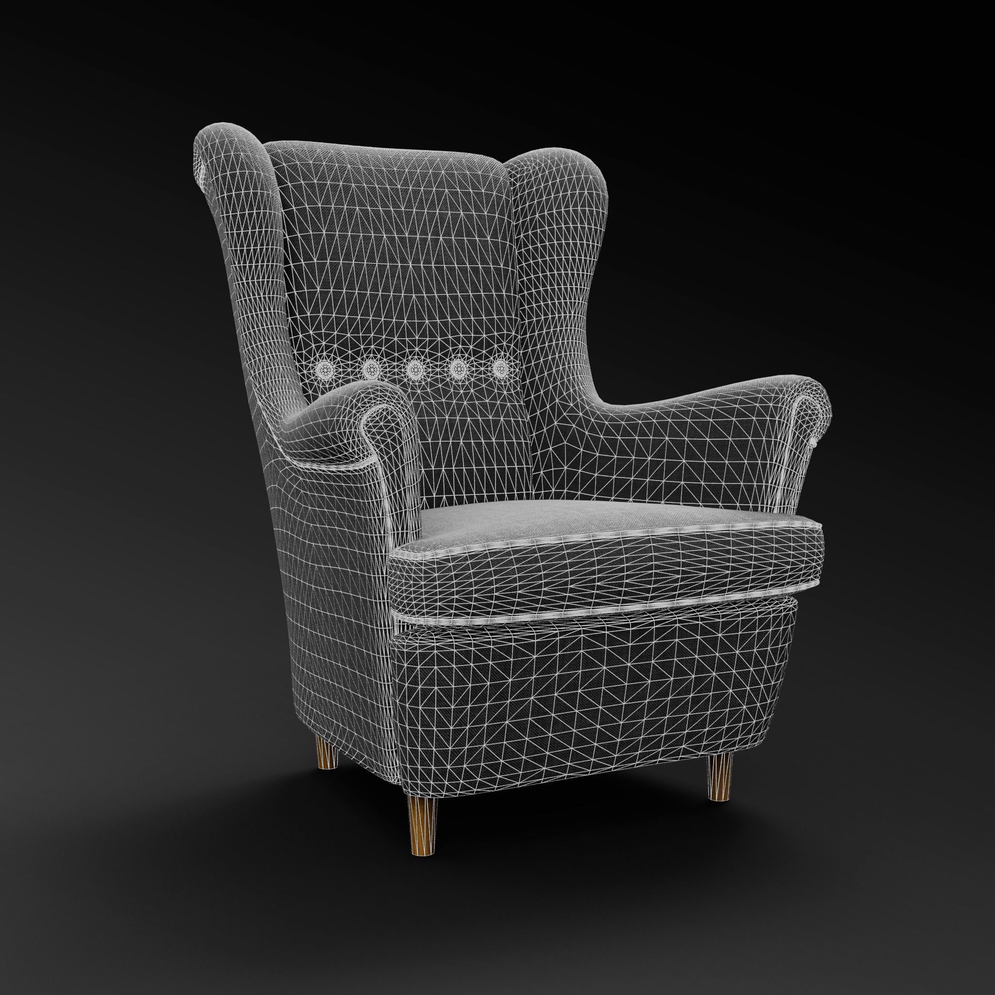 Lounge Chair 3D Model 3D model_3