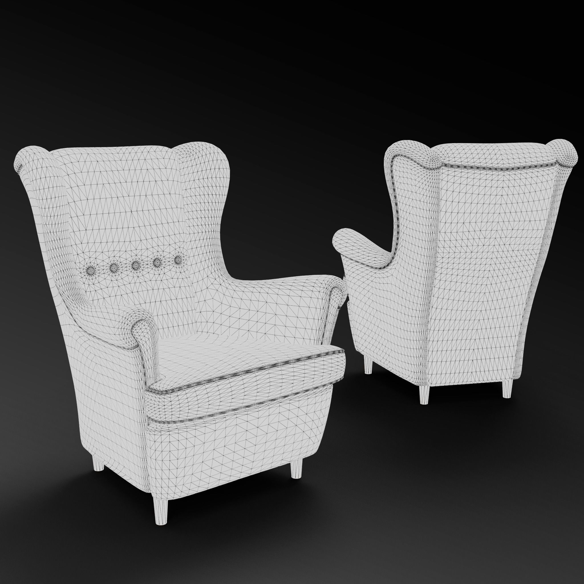 Lounge Chair 3D Model 3D model_10