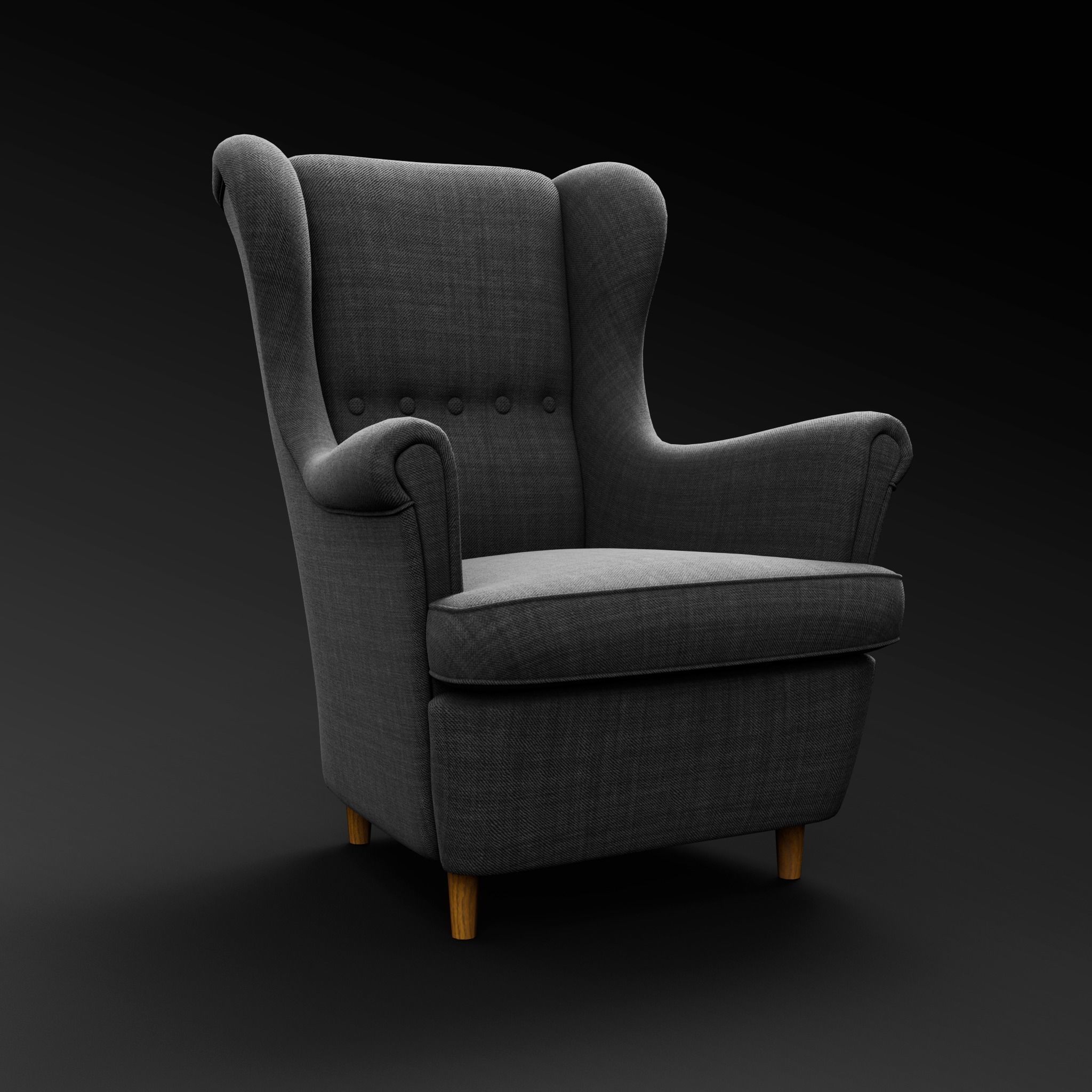Lounge Chair 3D Model 3D model_2