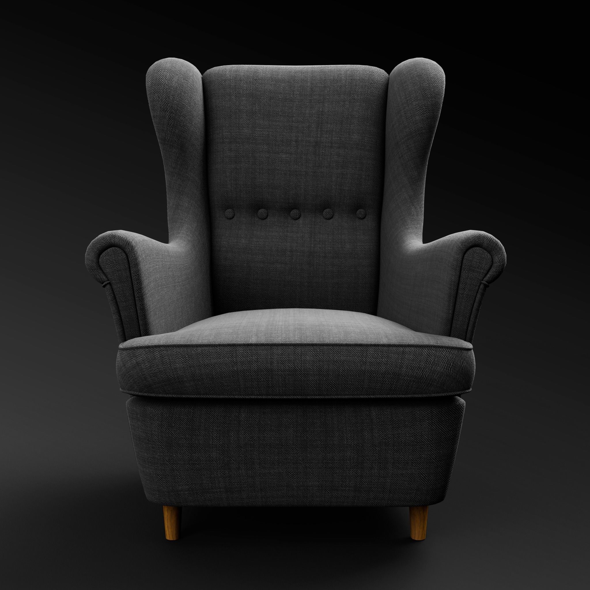 Lounge Chair 3D Model 3D model_4