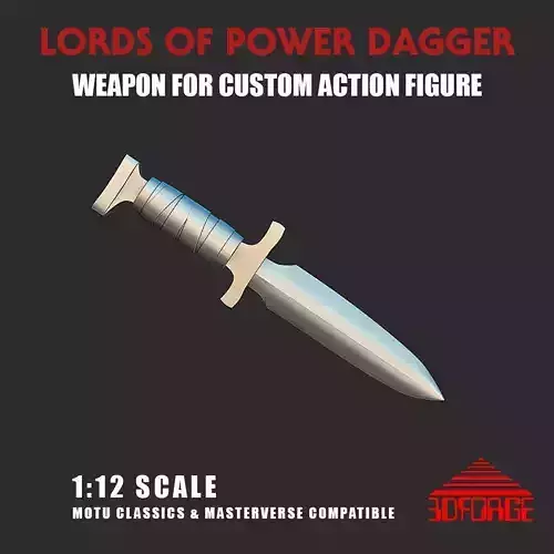 Lords of Power Dagger MOTUClassics-Masterverse Scale for Custom 3D print model