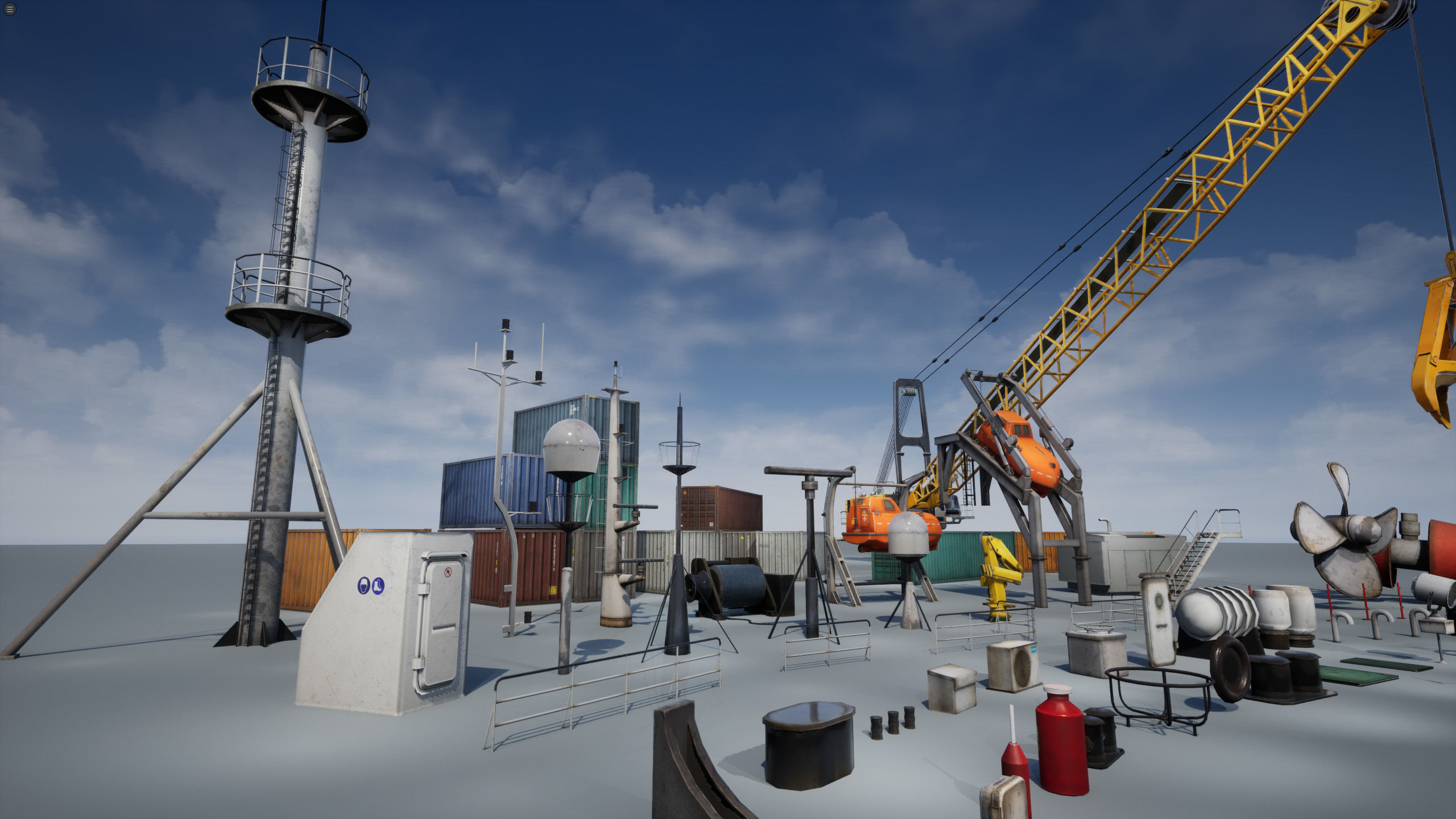 Ship Props Pack Low-poly 3D model_23