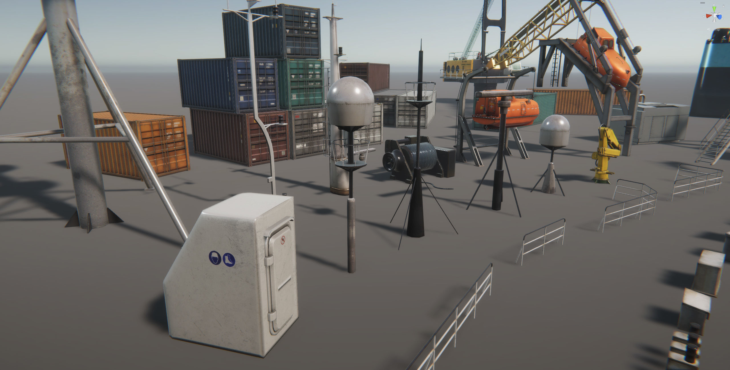 Ship Props Pack Low-poly 3D model_16