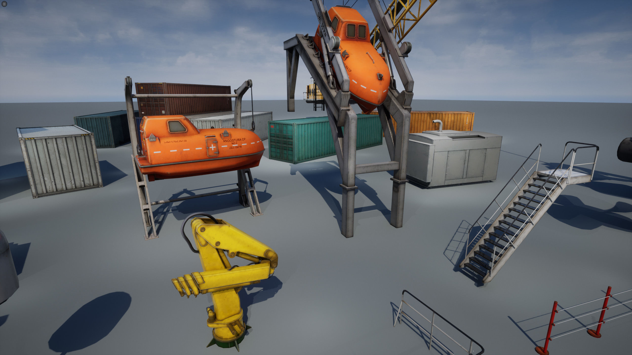 Ship Props Pack Low-poly 3D model_29