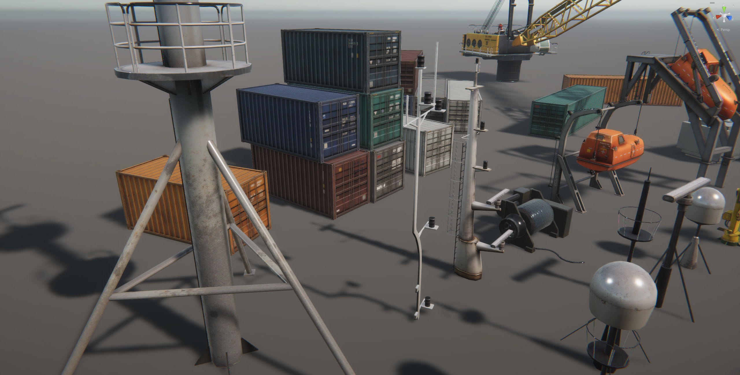 Ship Props Pack Low-poly 3D model_3