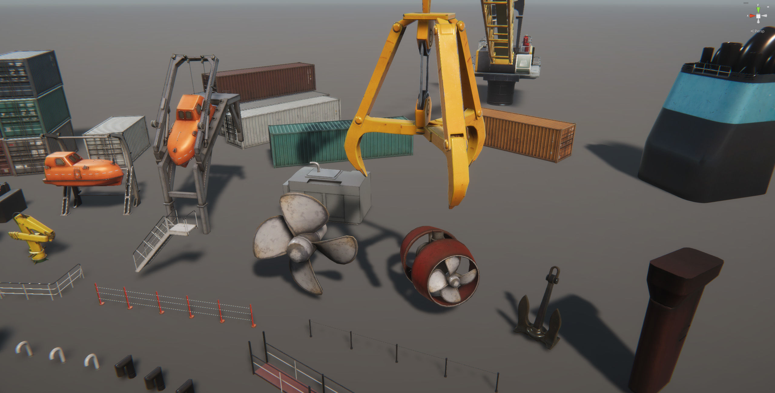 Ship Props Pack Low-poly 3D model_14