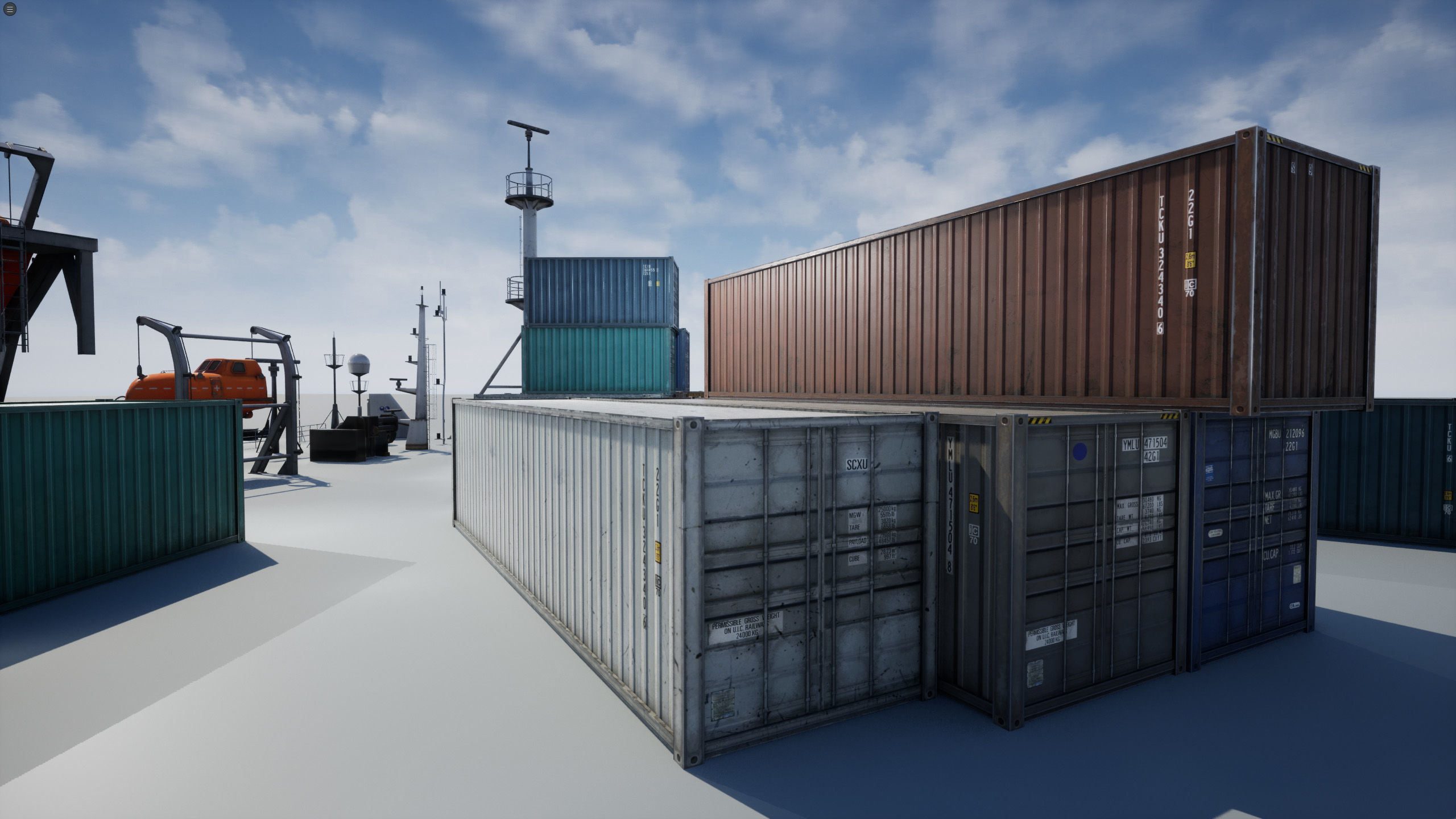 Ship Props Pack Low-poly 3D model_36