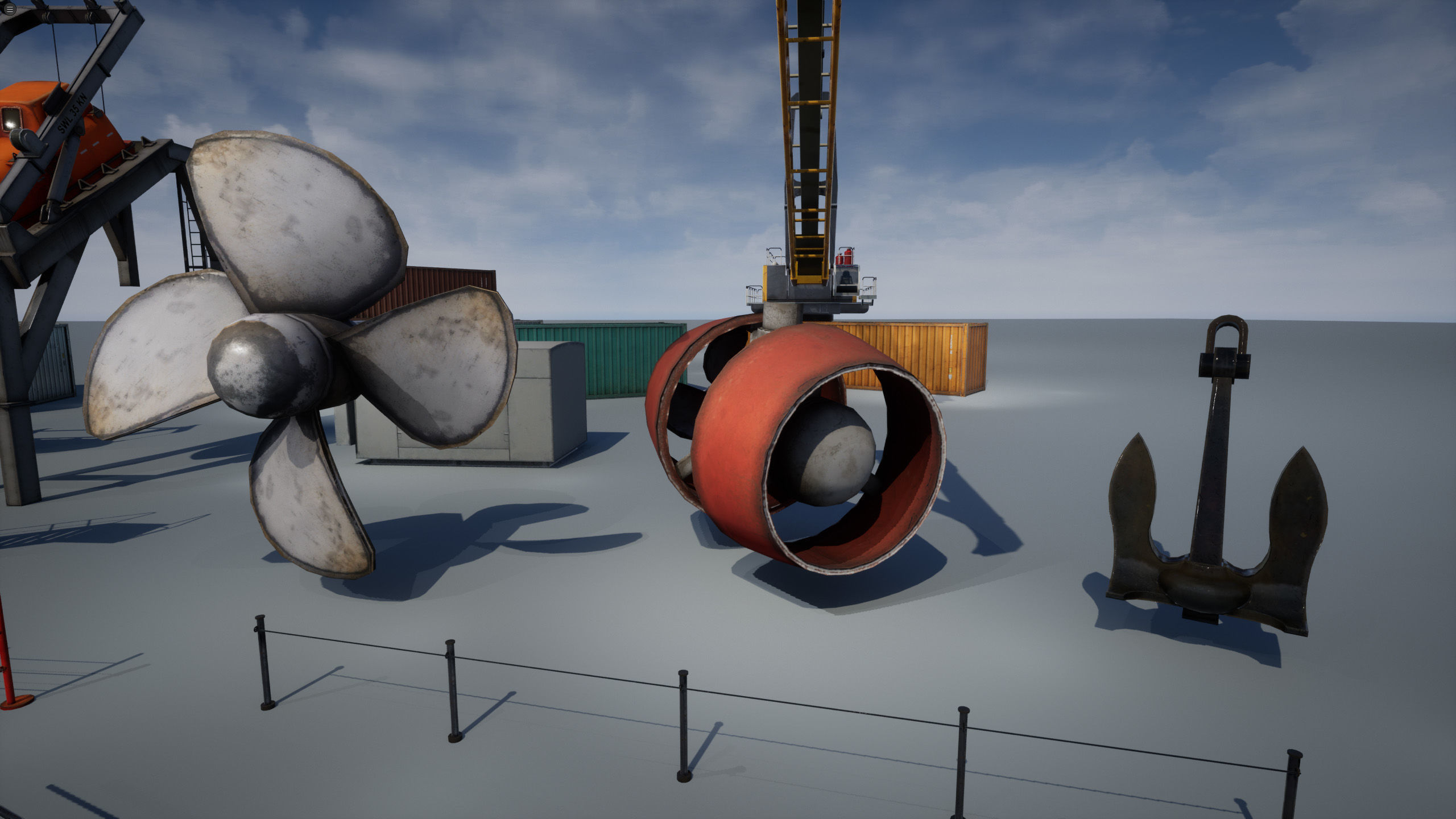 Ship Props Pack Low-poly 3D model_28