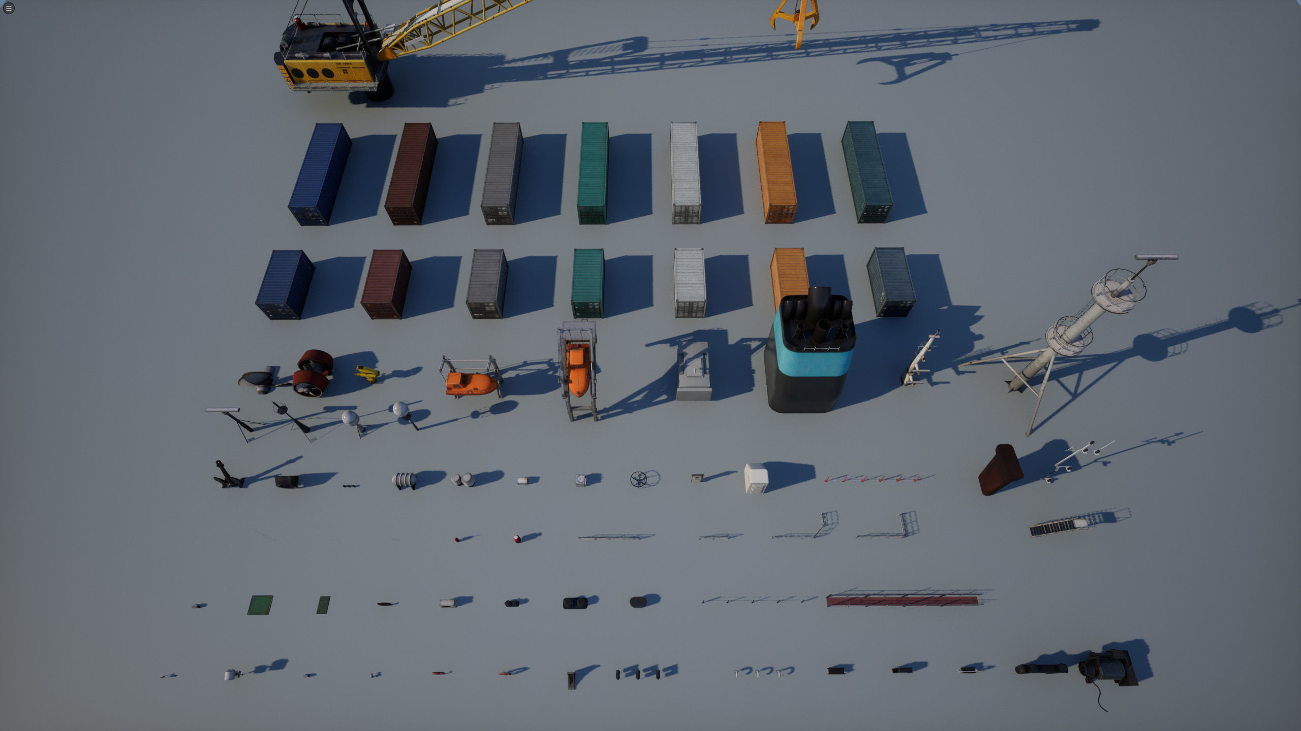 Ship Props Pack Low-poly 3D model_46