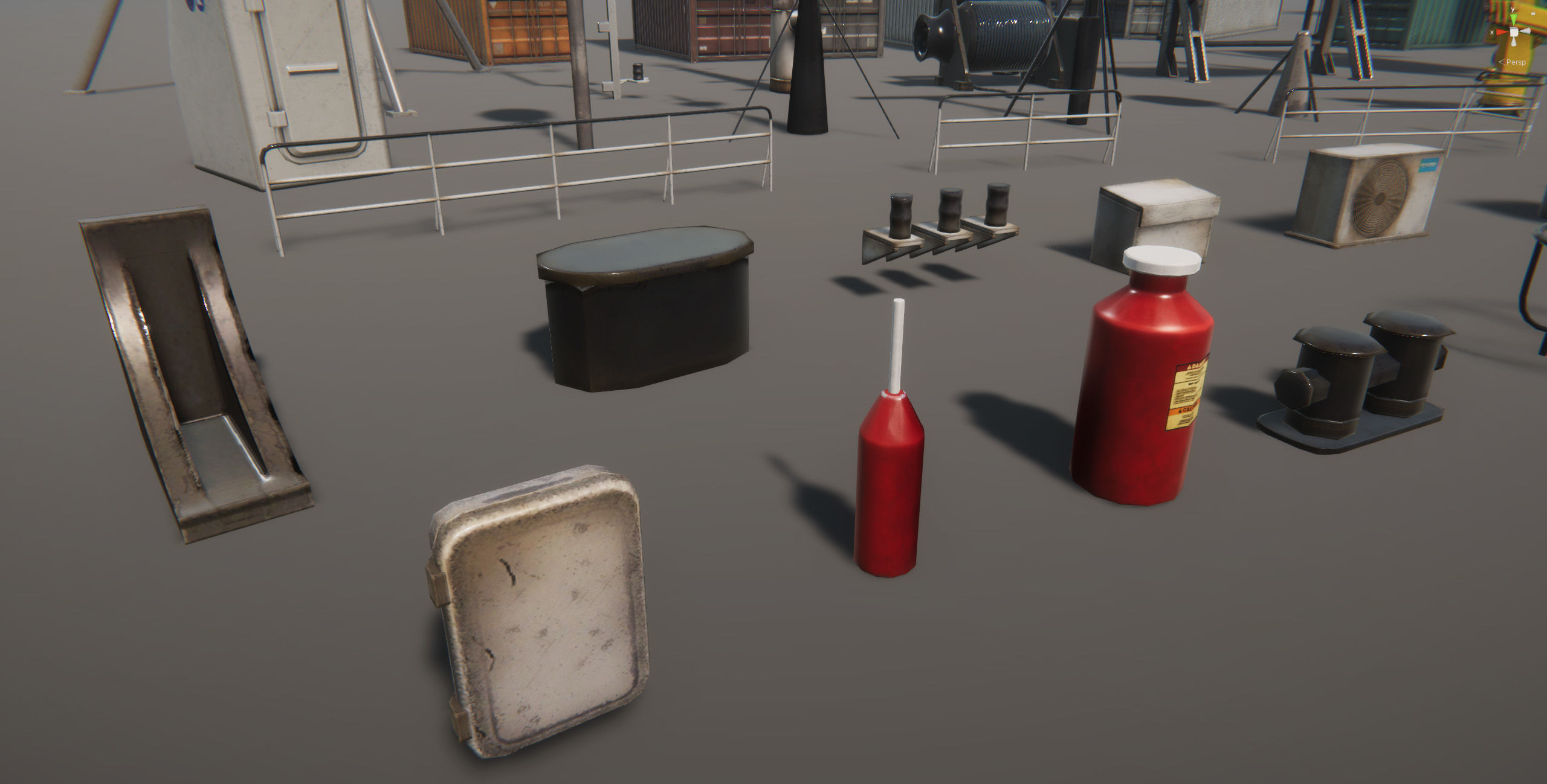 Ship Props Pack Low-poly 3D model_9