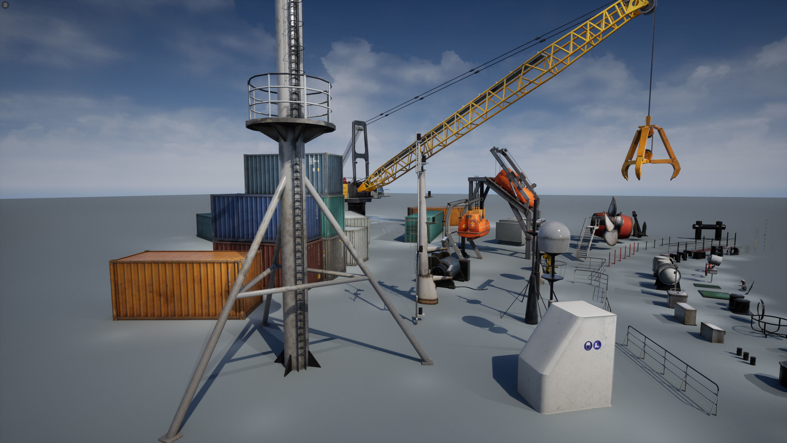 Ship Props Pack Low-poly 3D model_24