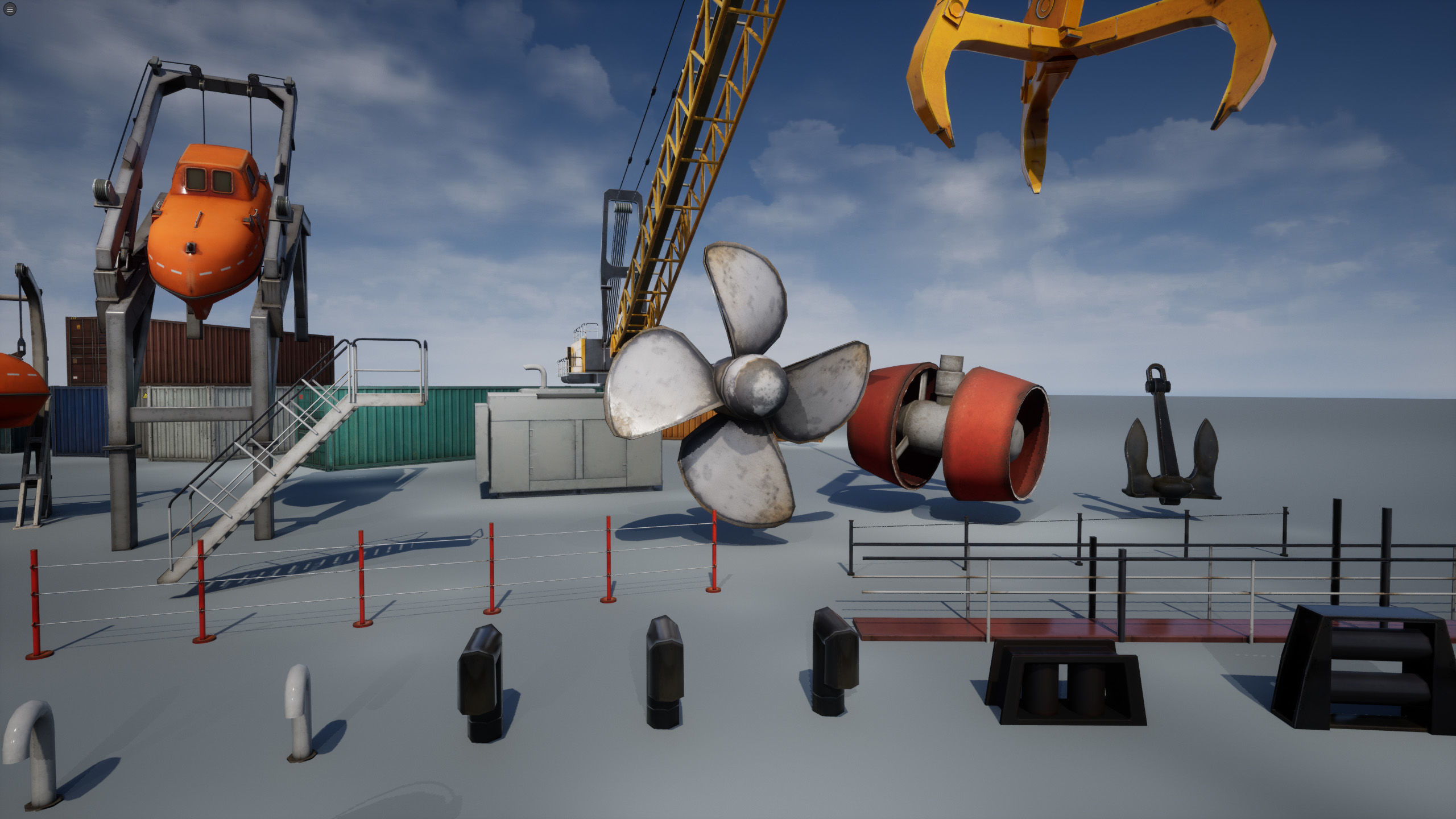 Ship Props Pack Low-poly 3D model_33