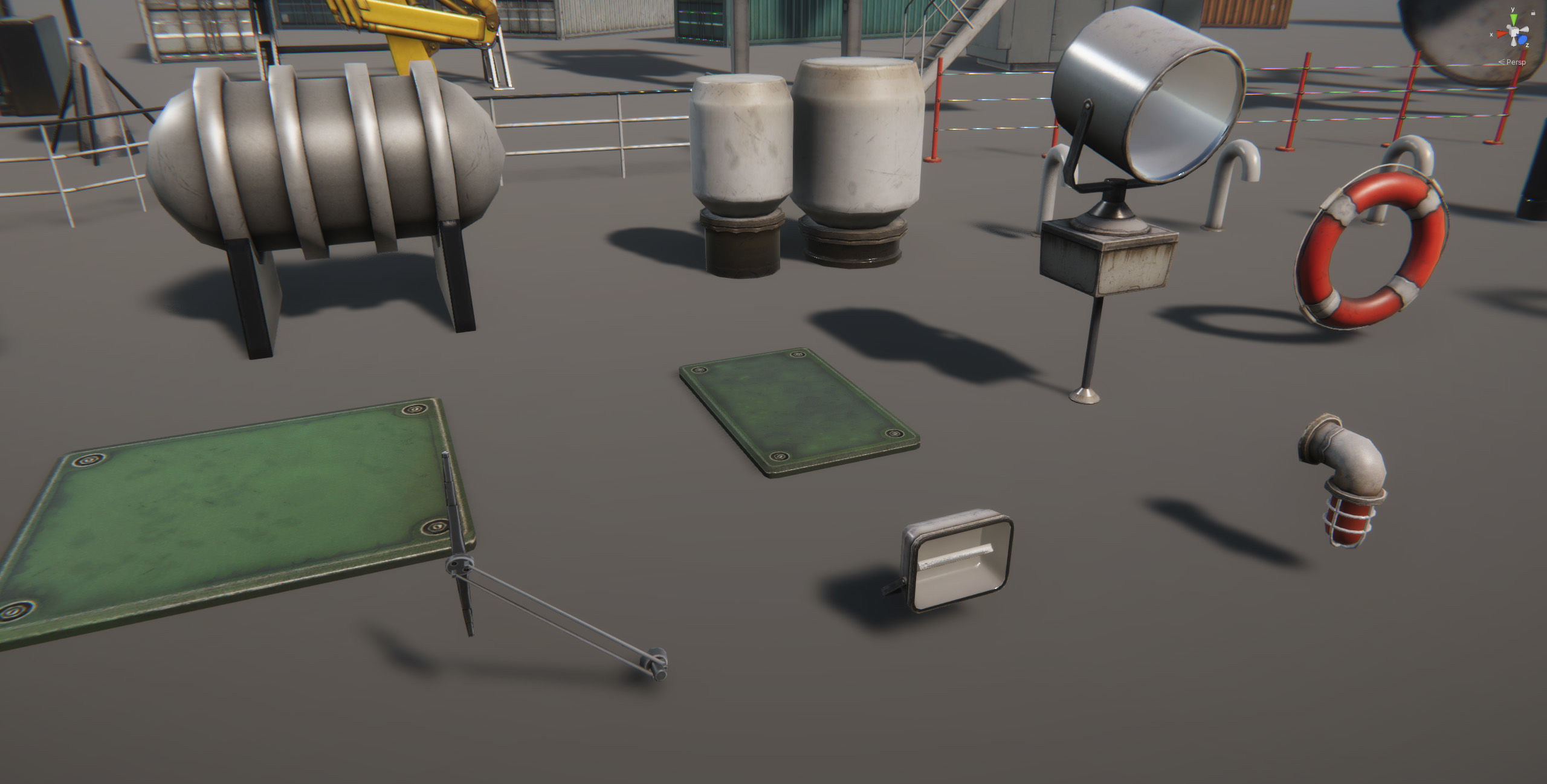 Ship Props Pack Low-poly 3D model_11