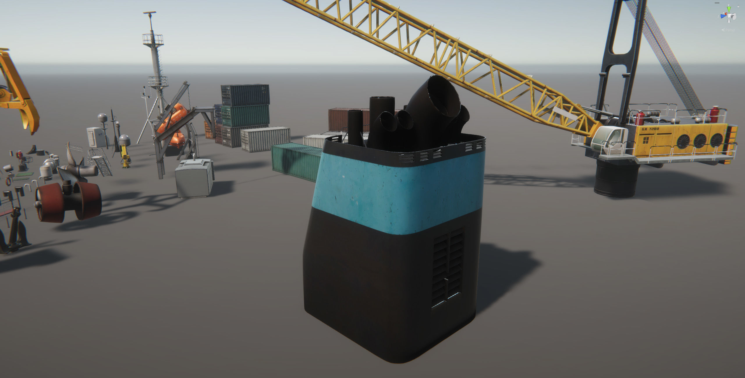 Ship Props Pack Low-poly 3D model_19