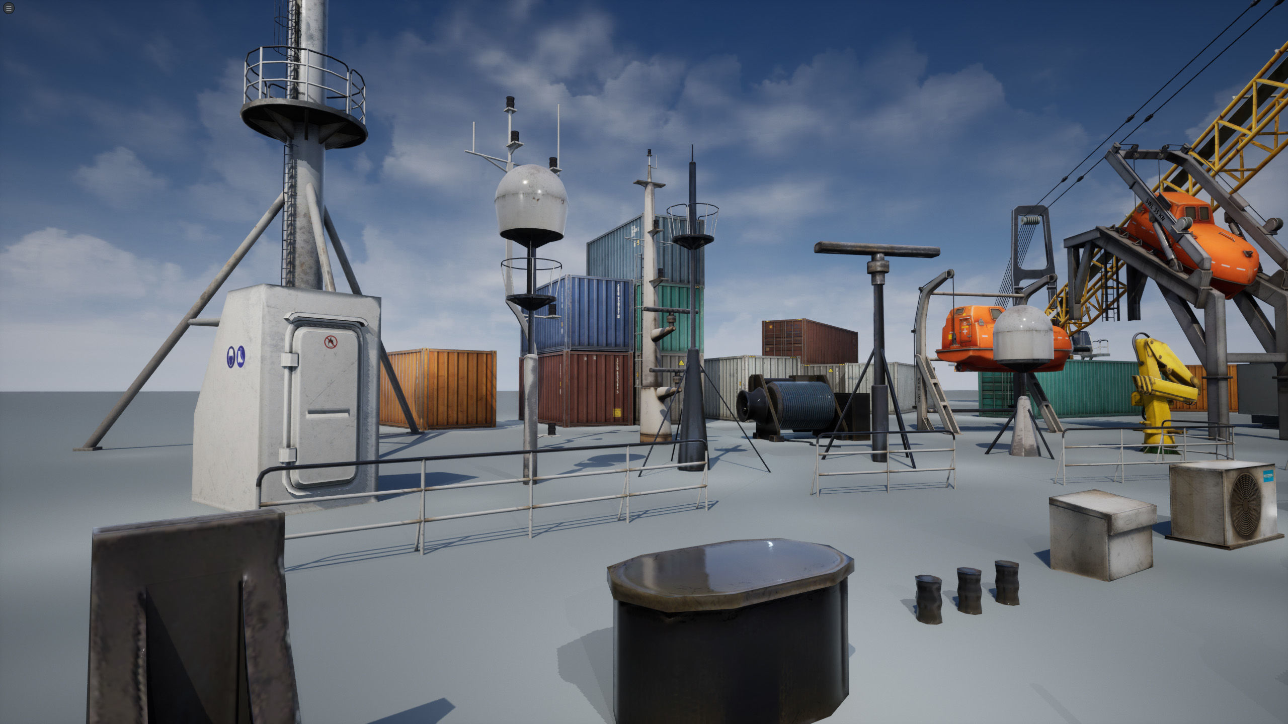 Ship Props Pack Low-poly 3D model_21