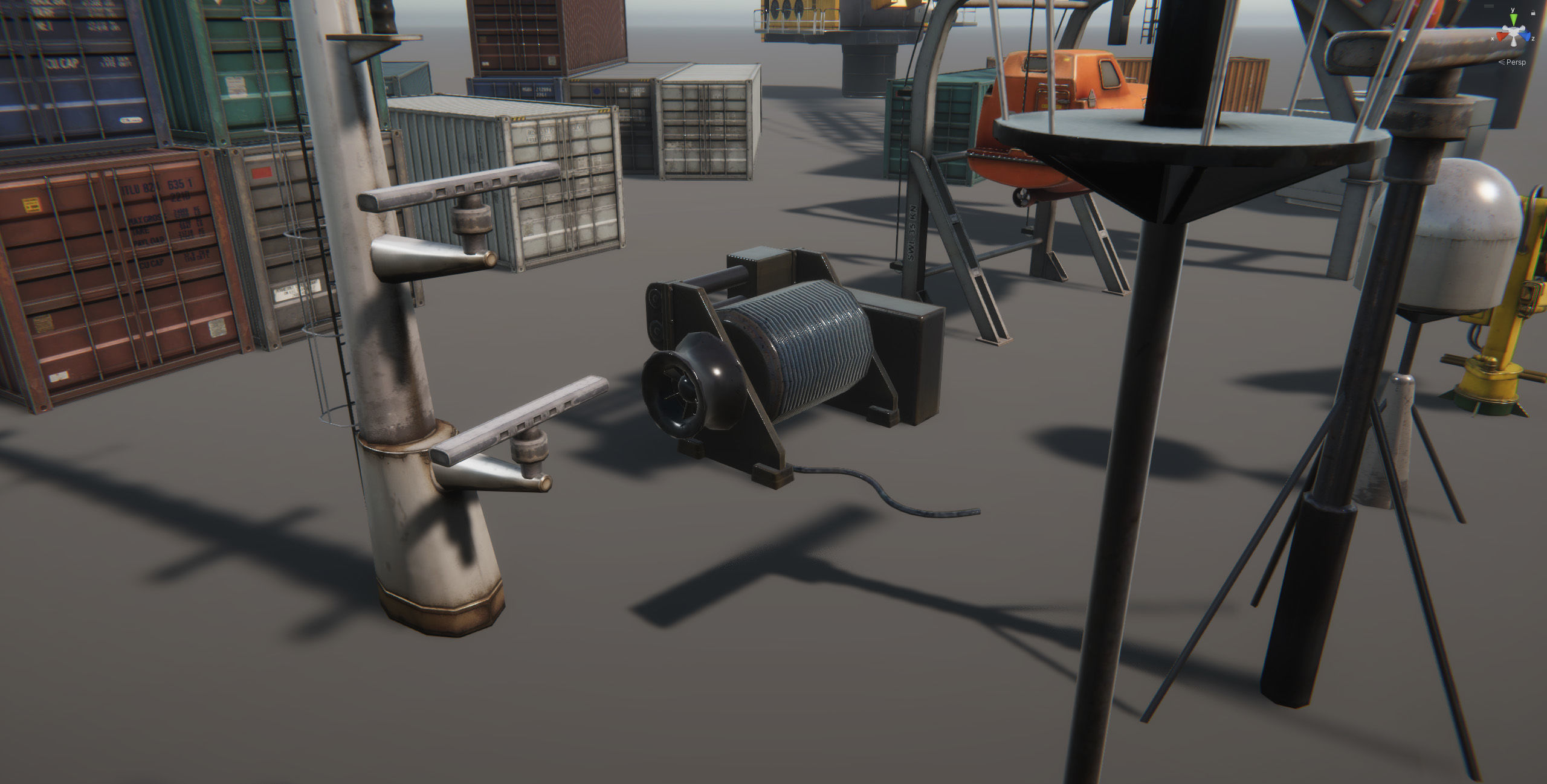 Ship Props Pack Low-poly 3D model_6