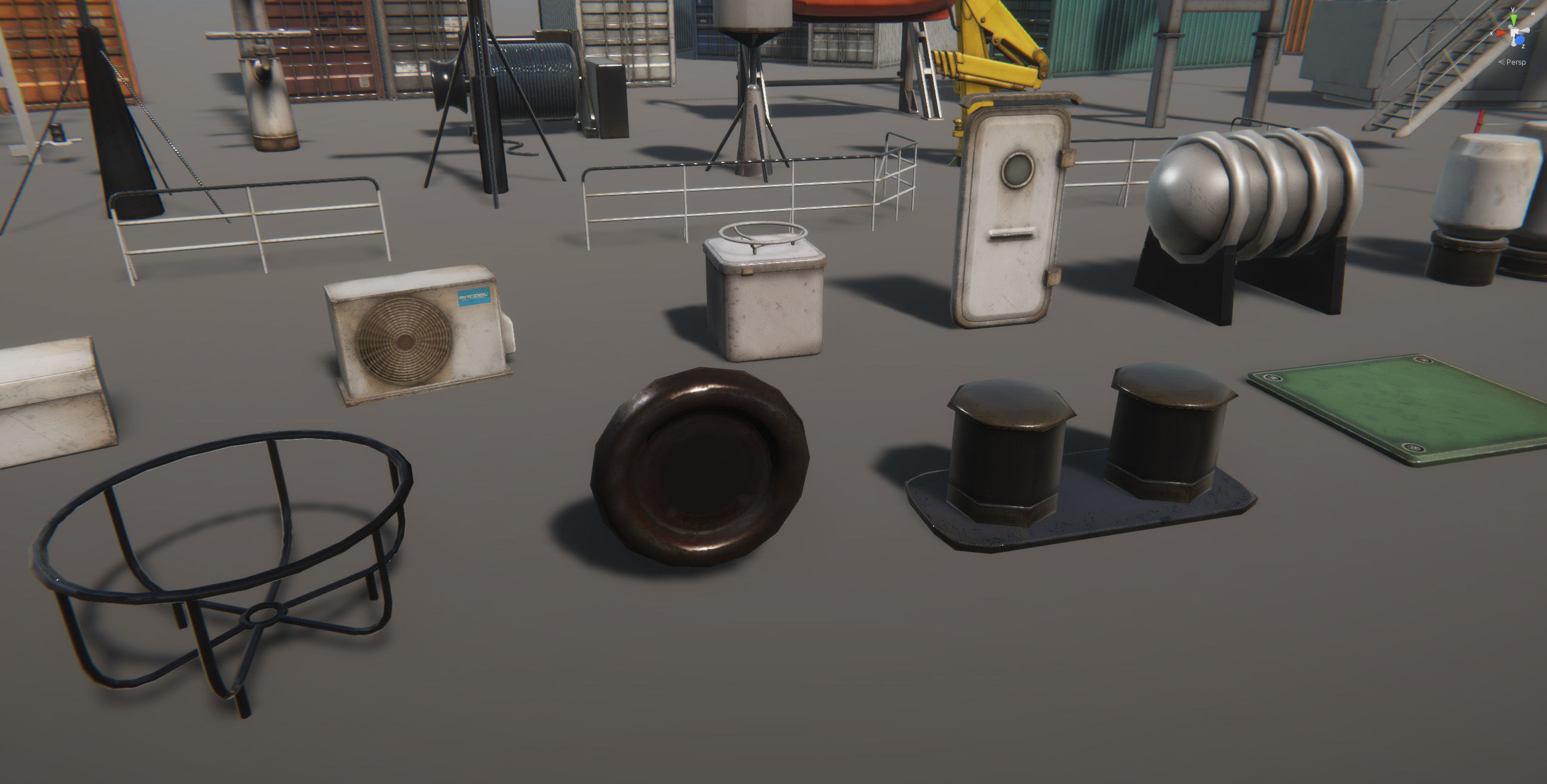 Ship Props Pack Low-poly 3D model_10