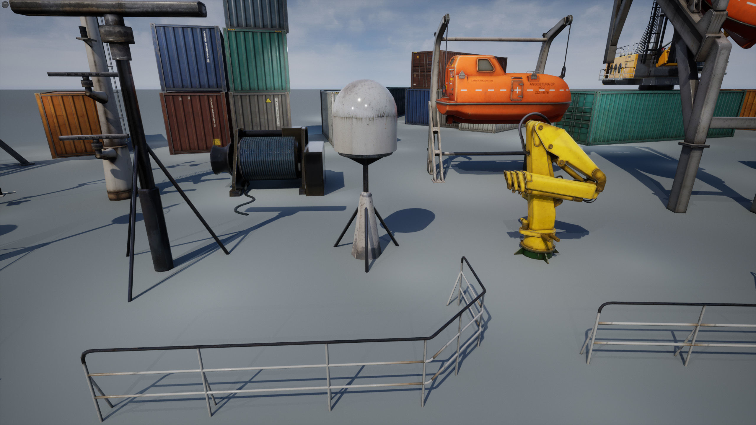 Ship Props Pack Low-poly 3D model_30