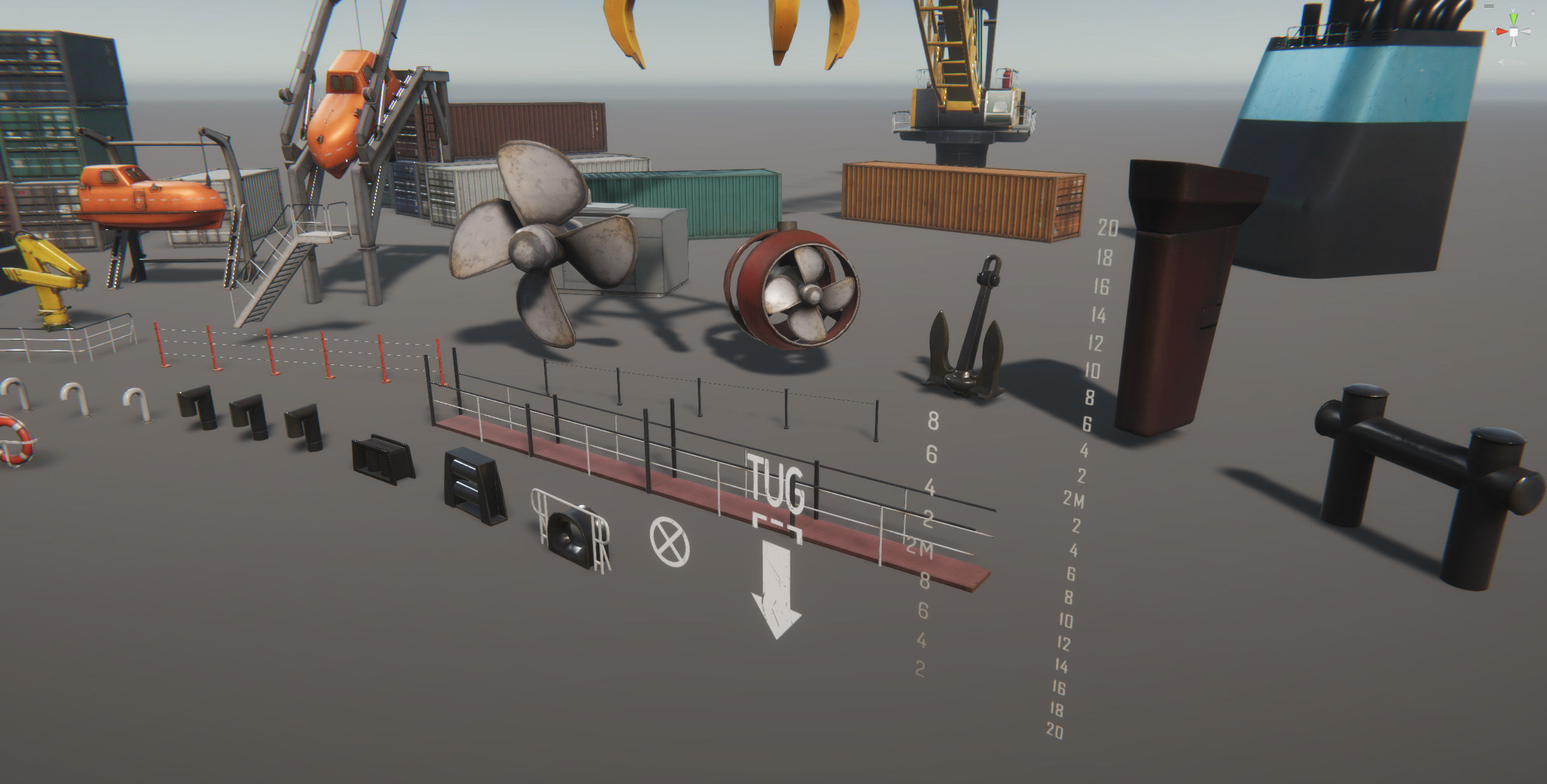 Ship Props Pack Low-poly 3D model_15