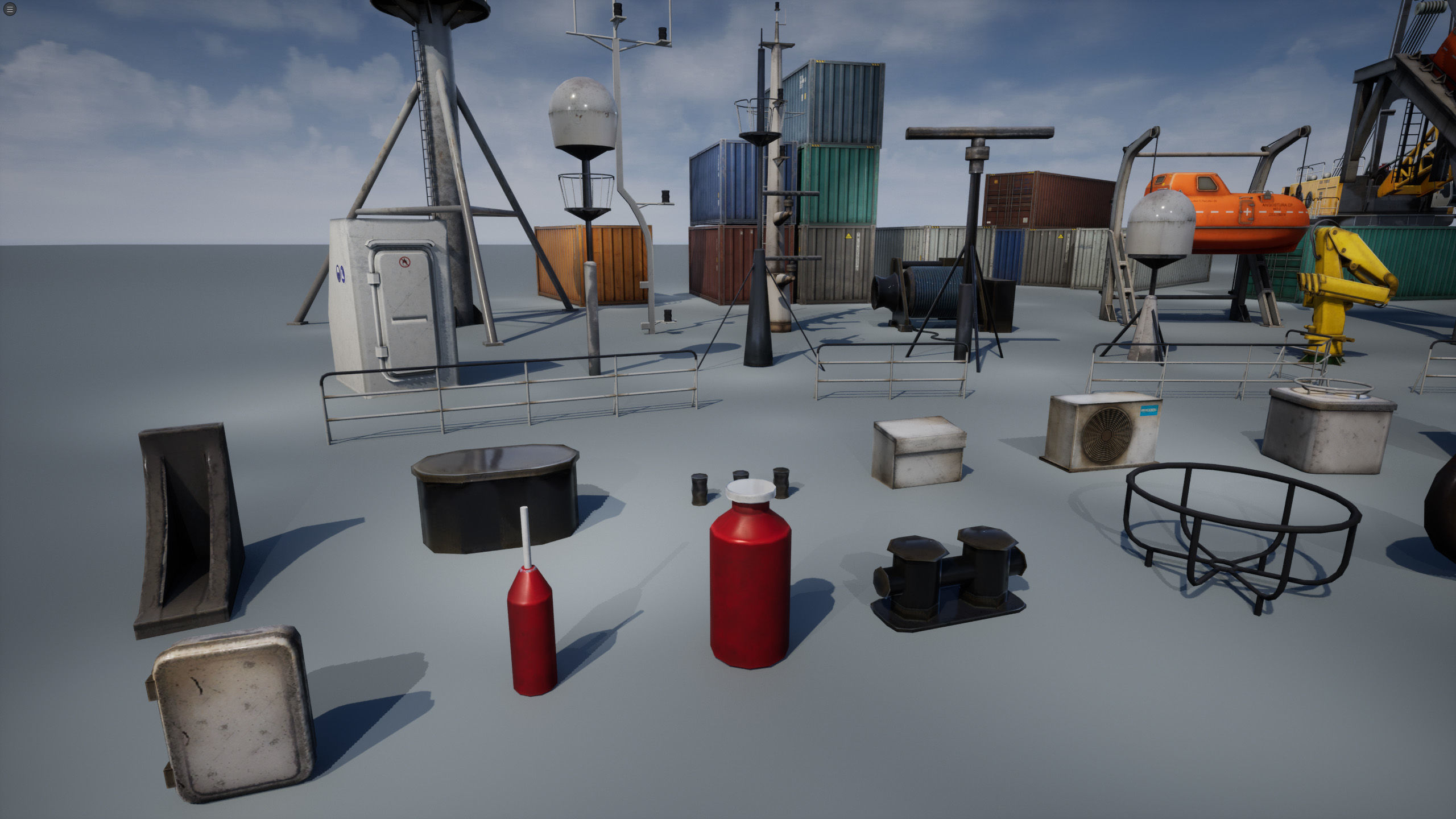 Ship Props Pack Low-poly 3D model_22