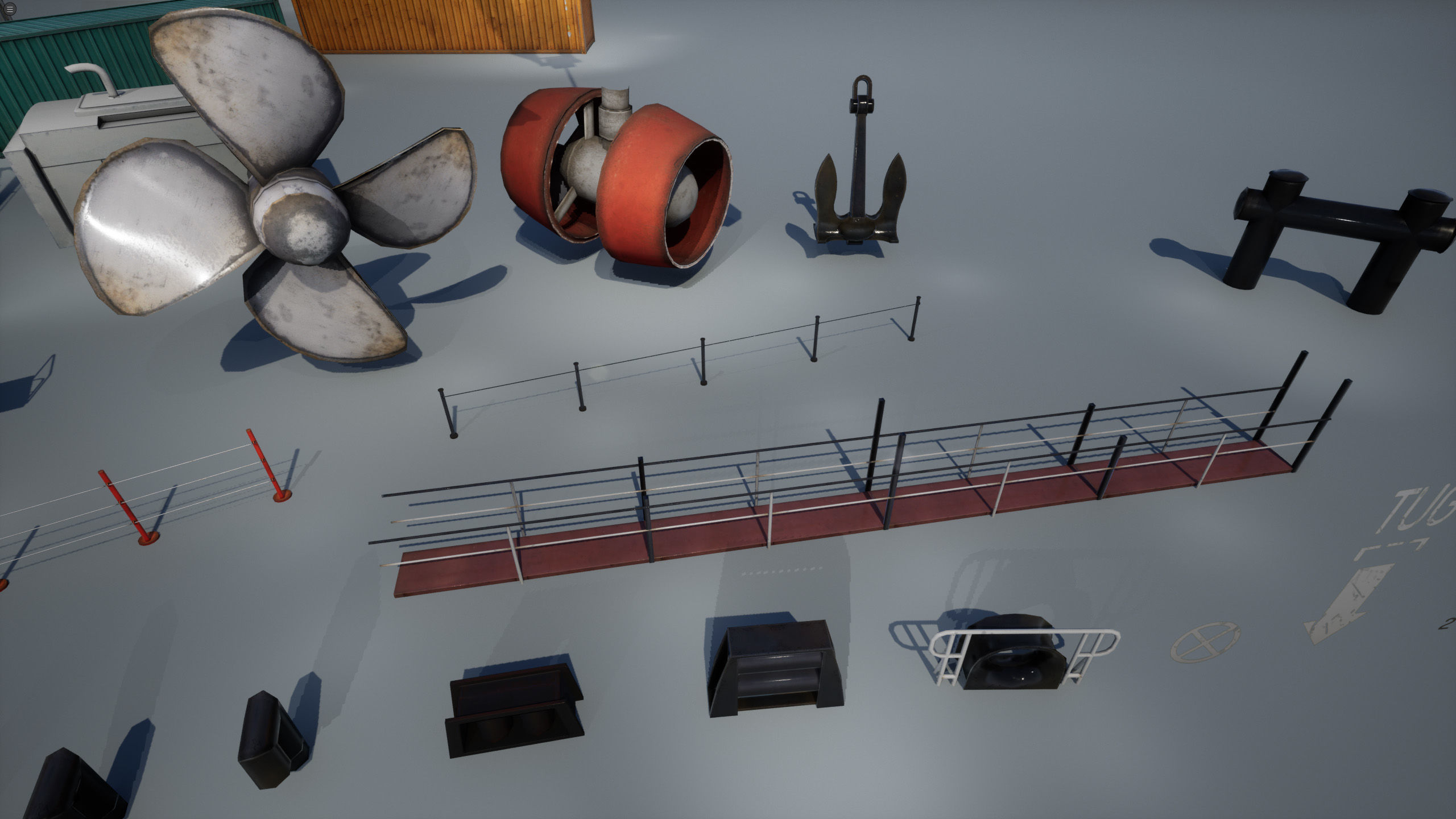 Ship Props Pack Low-poly 3D model_31