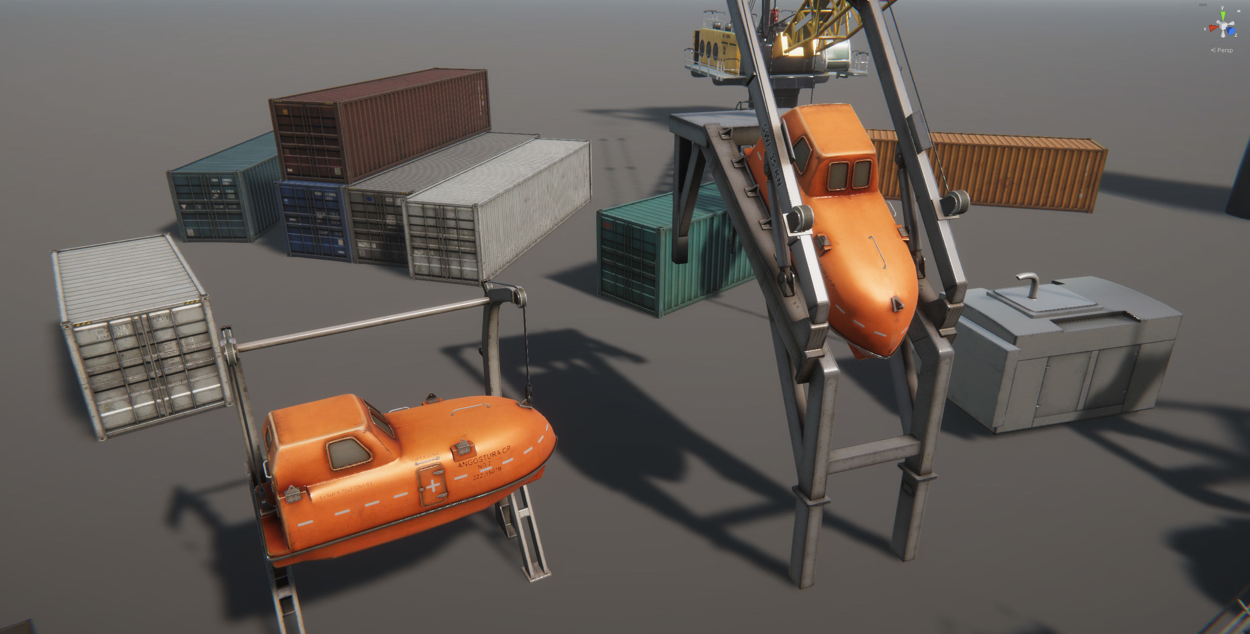 Ship Props Pack Low-poly 3D model_5