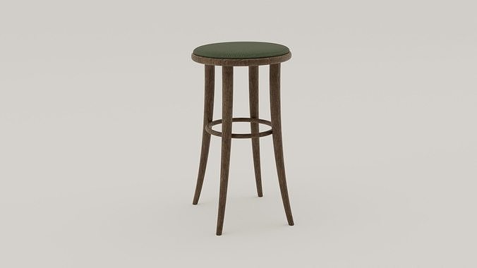 Bar stool inspired by Thonet chair Free 3D model