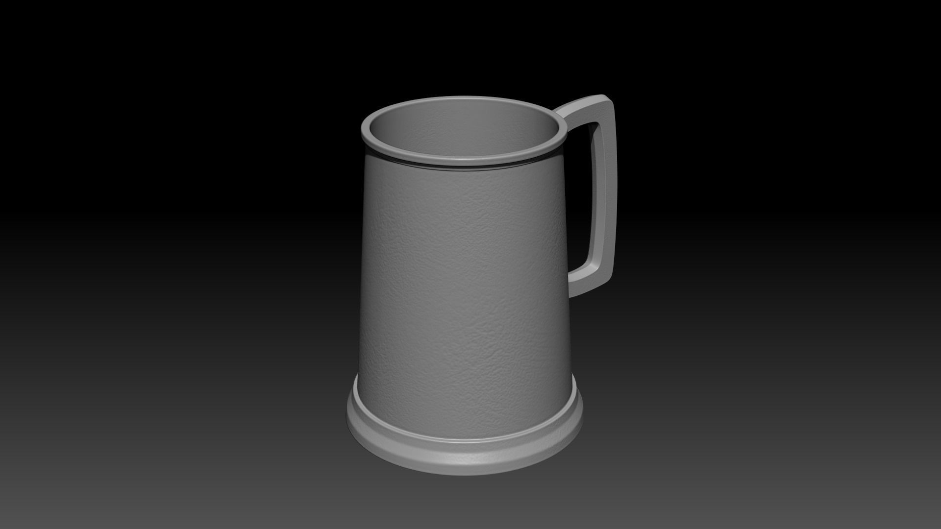 Medieval Metal Tankard Mug - Low-Poly Game-Ready PBR Model Low-poly 3D model_2