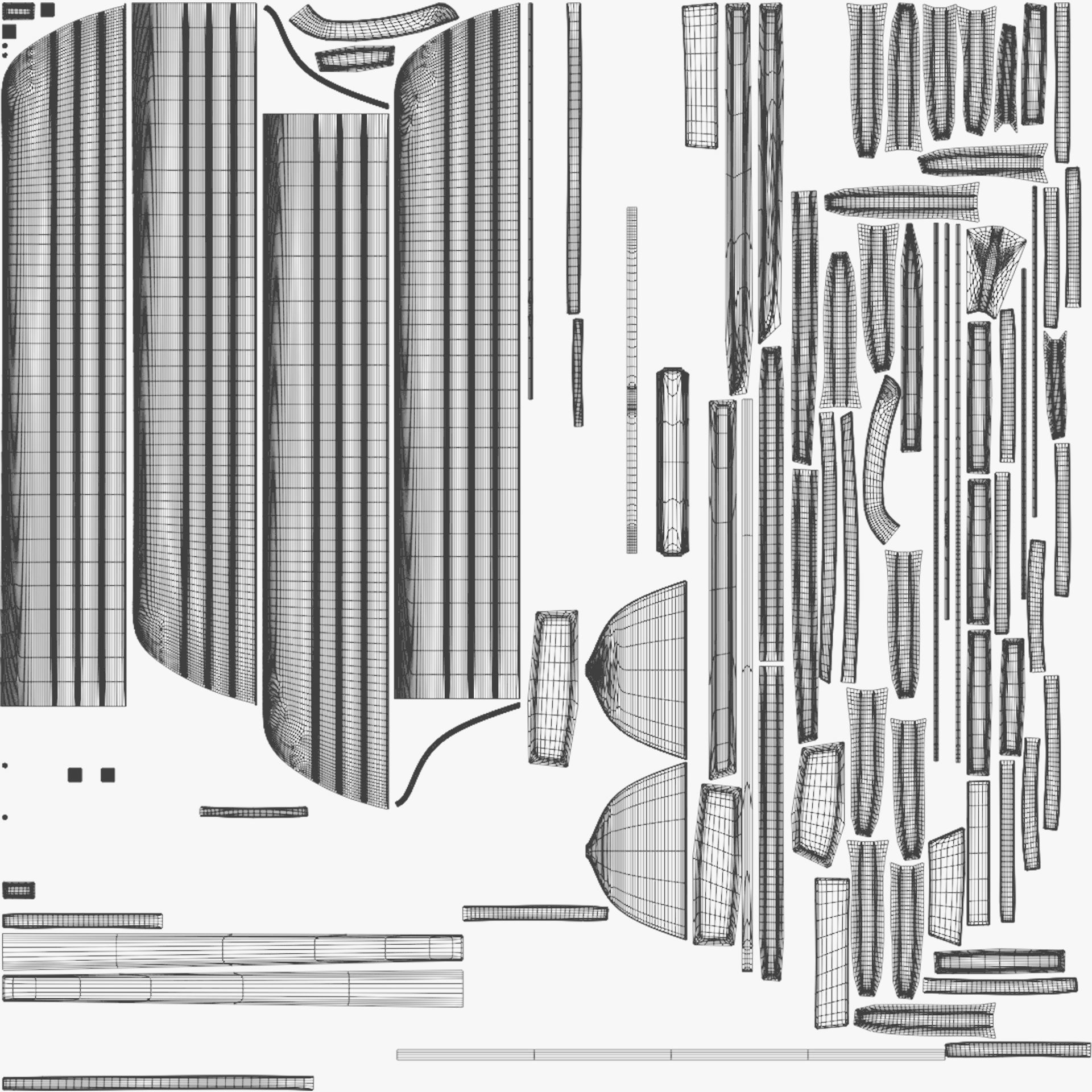 Bridge  Boat Low-poly 3D model_10