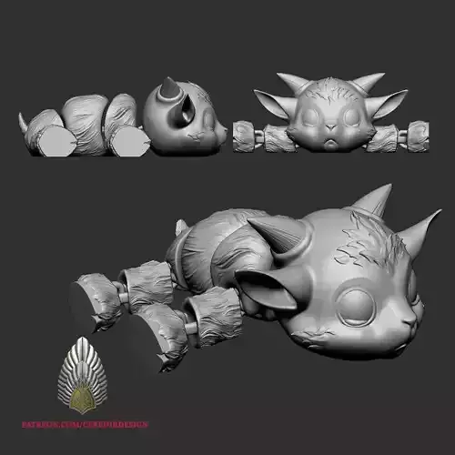 Goat Flexi 3d digital download 3D print model